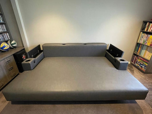 2.2M X 1.8M DREAMCOAT DAYBED - WITH UPGRADED MATERIAL - Leisure Lounges