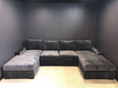 2800mm Larkham Double Chaise lounge with 4 Seats - Leisure Lounges