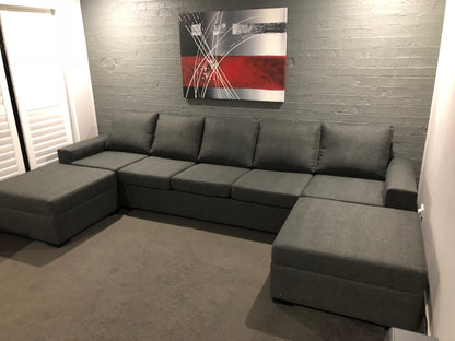 Larkham Dual chaise sofa - 4 meters wide