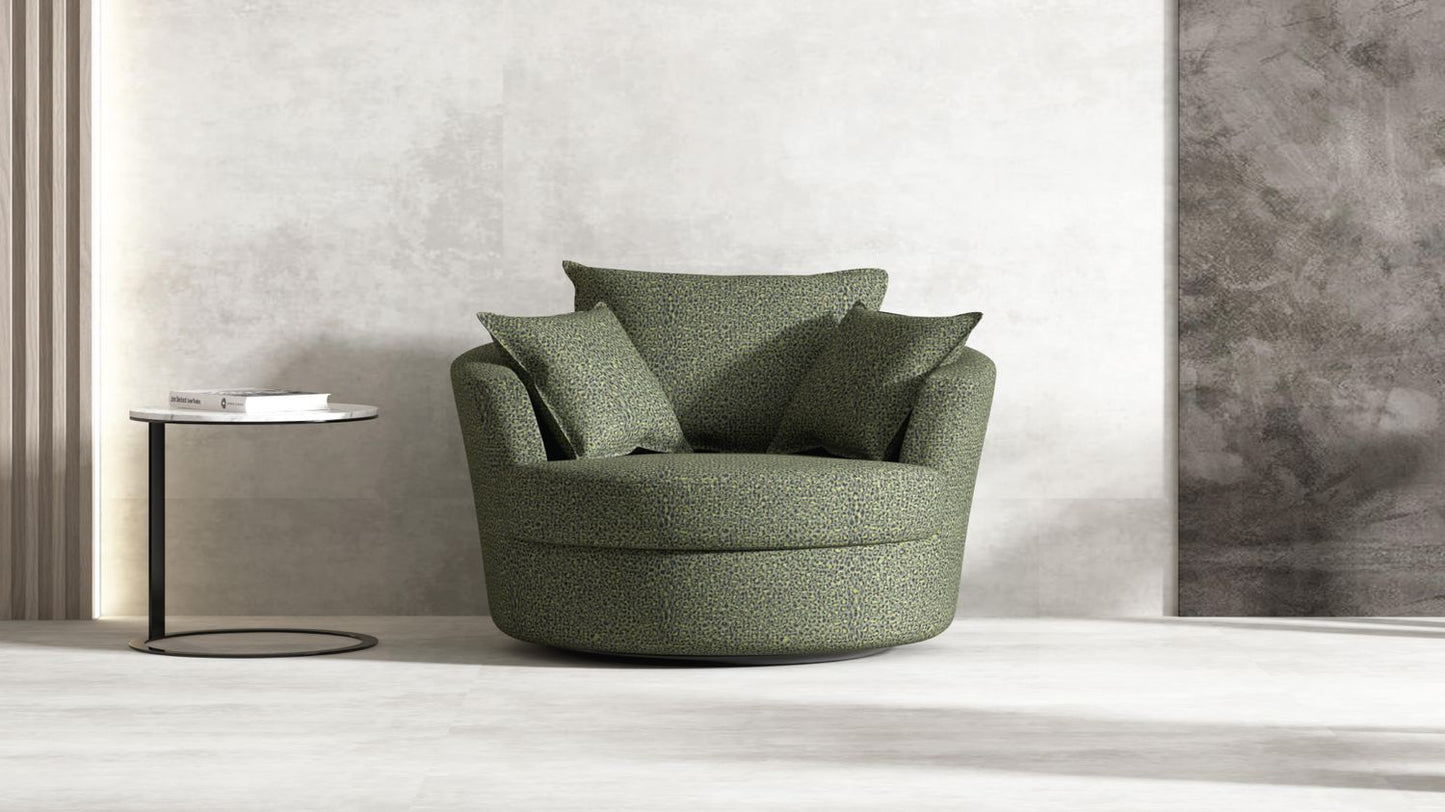 Leopard Swivel Chair - Leisure Lounges