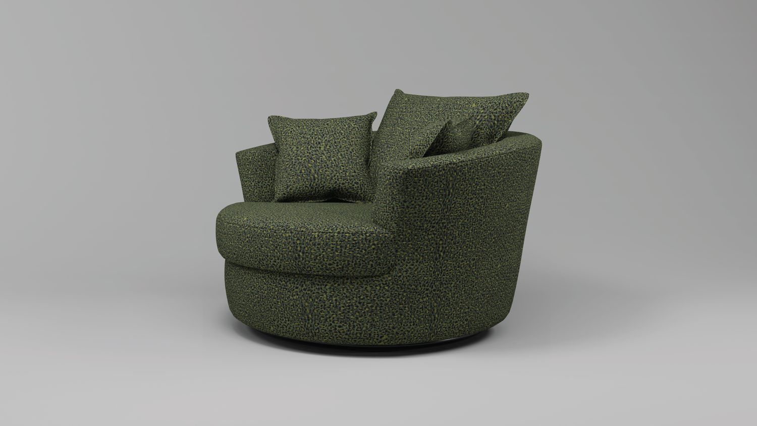 Leopard Swivel Chair - Leisure Lounges