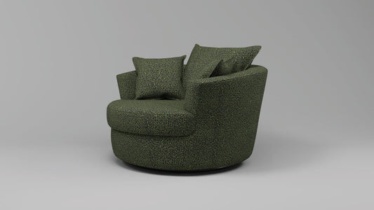 Leopard Swivel Chair - Leisure Lounges
