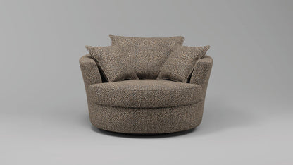 Leopard Swivel Chair - Leisure Lounges