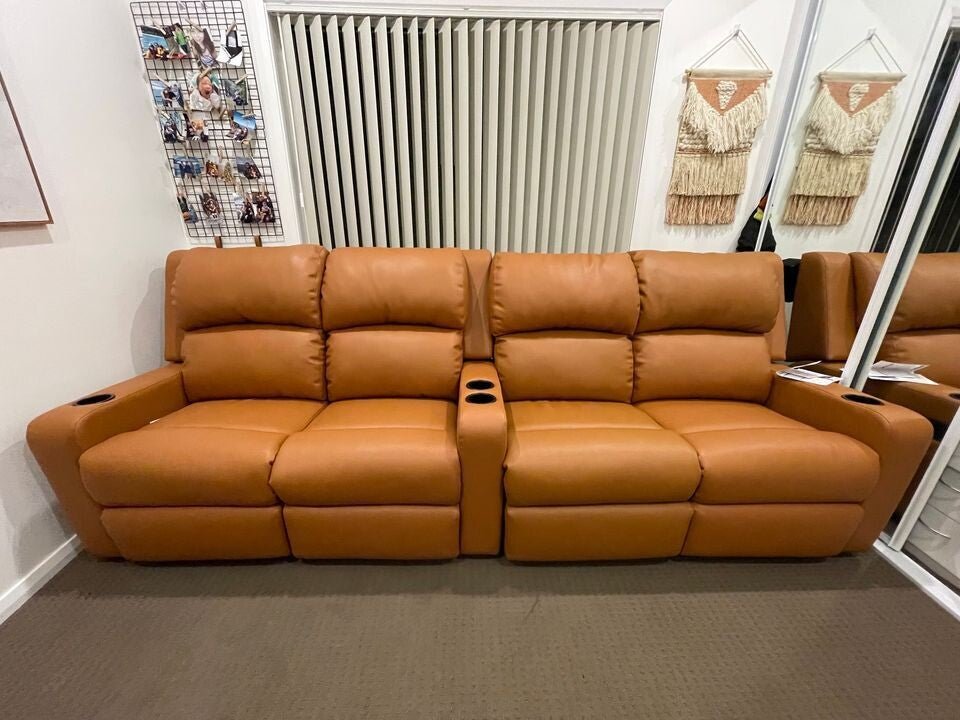 Lima leather manual recliners x 4 package - Leisure Lounges