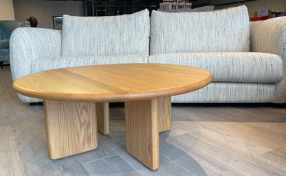 Round Coffee table - Solid American Oak - Leisure Lounges