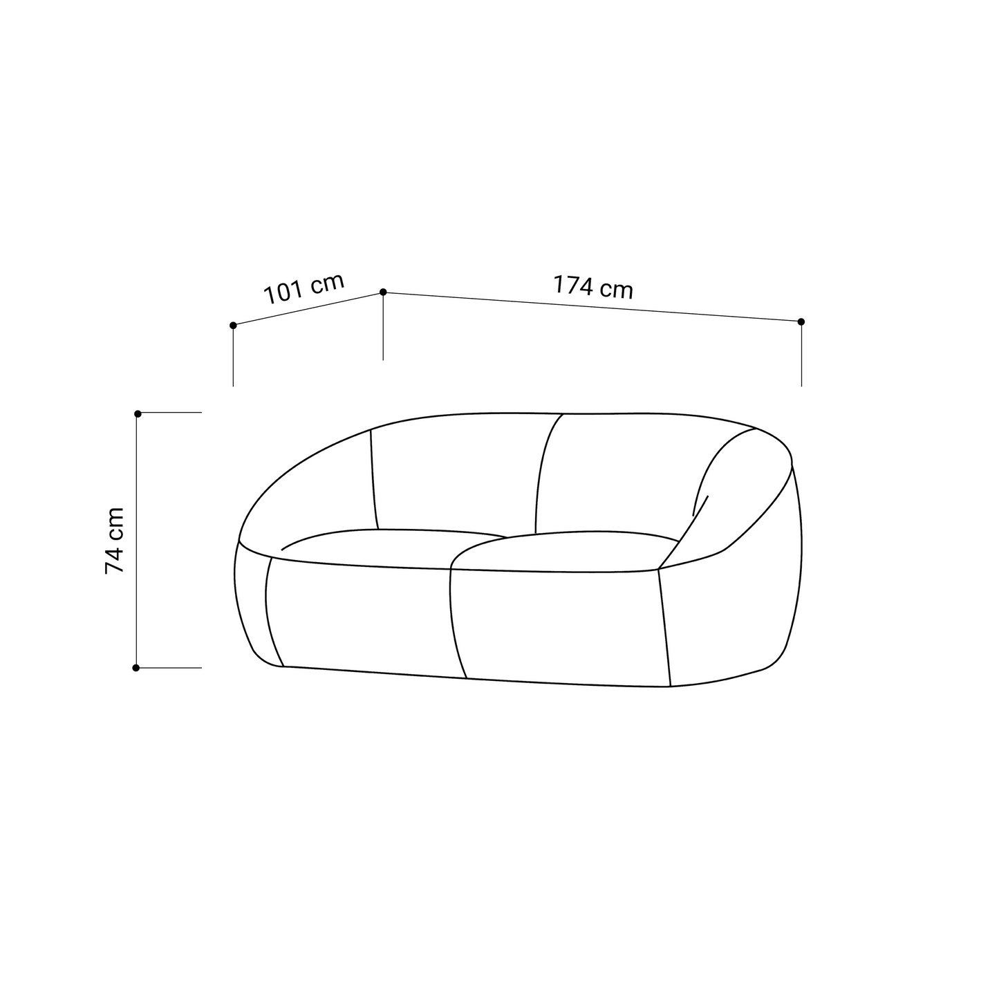 The Cove Bouclé Loveseat