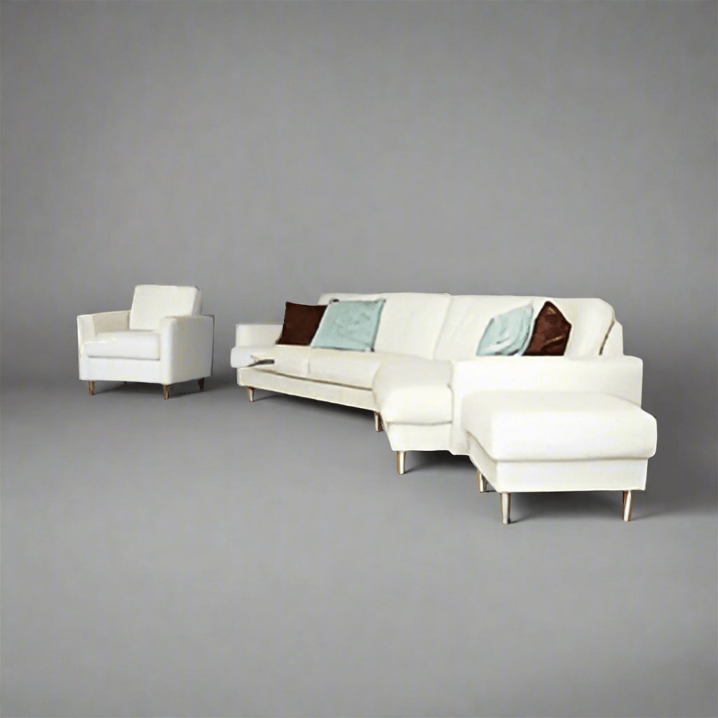 MADISON SLANT CHAISE WITH OTTOMAN - Leisure Lounges