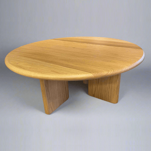 Round Coffee table - Solid American Oak - Leisure Lounges
